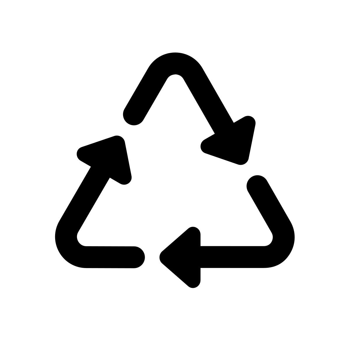 apple sf regular style recycling icon