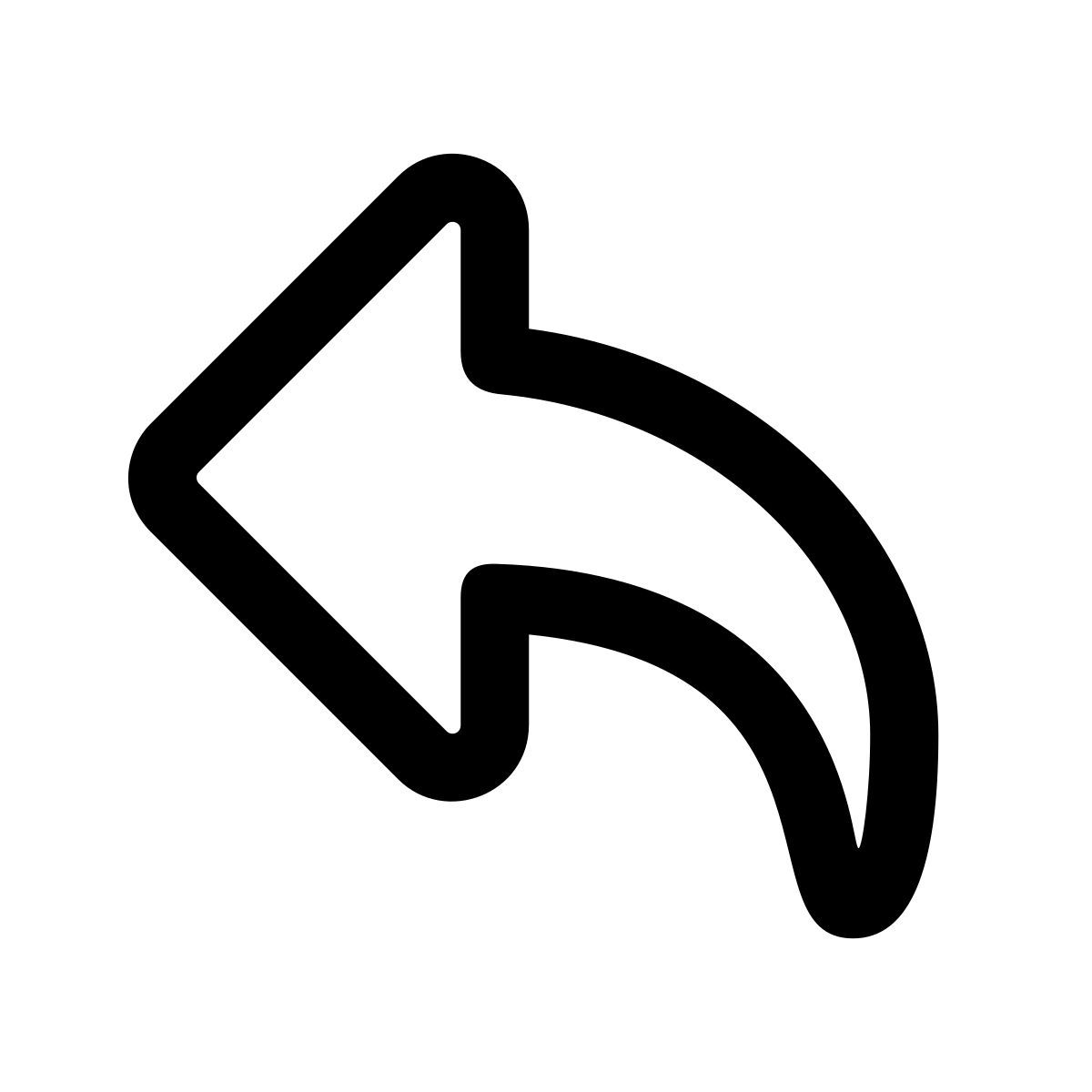 apple sf regular style flèche répondre icon