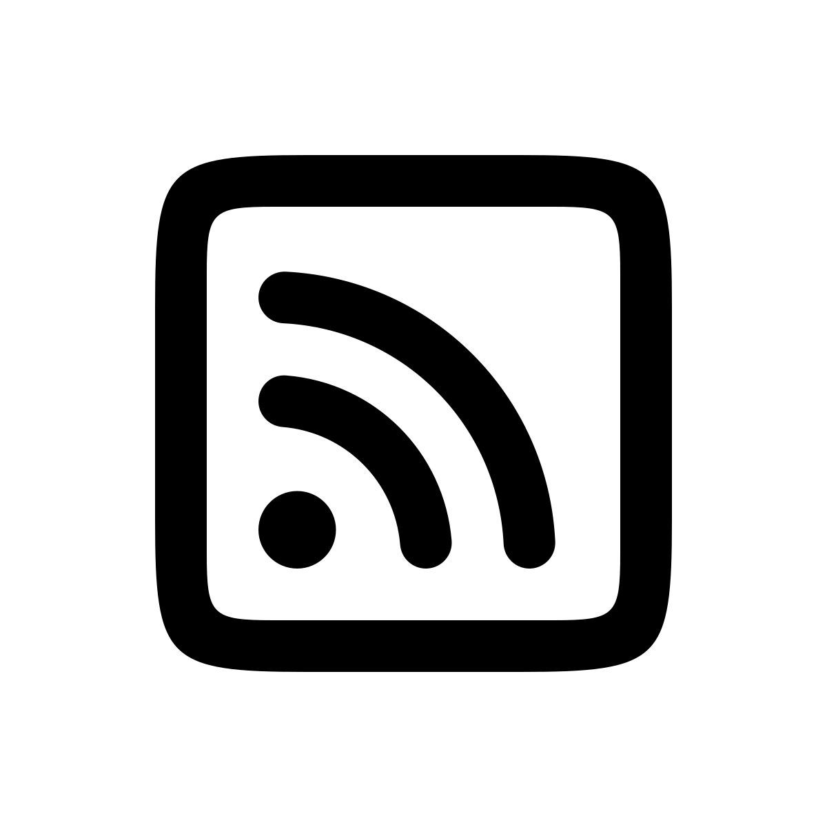 apple sf regular style rss icon