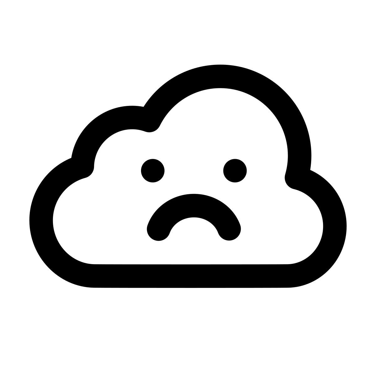 apple sf regular style 伤心的云 icon