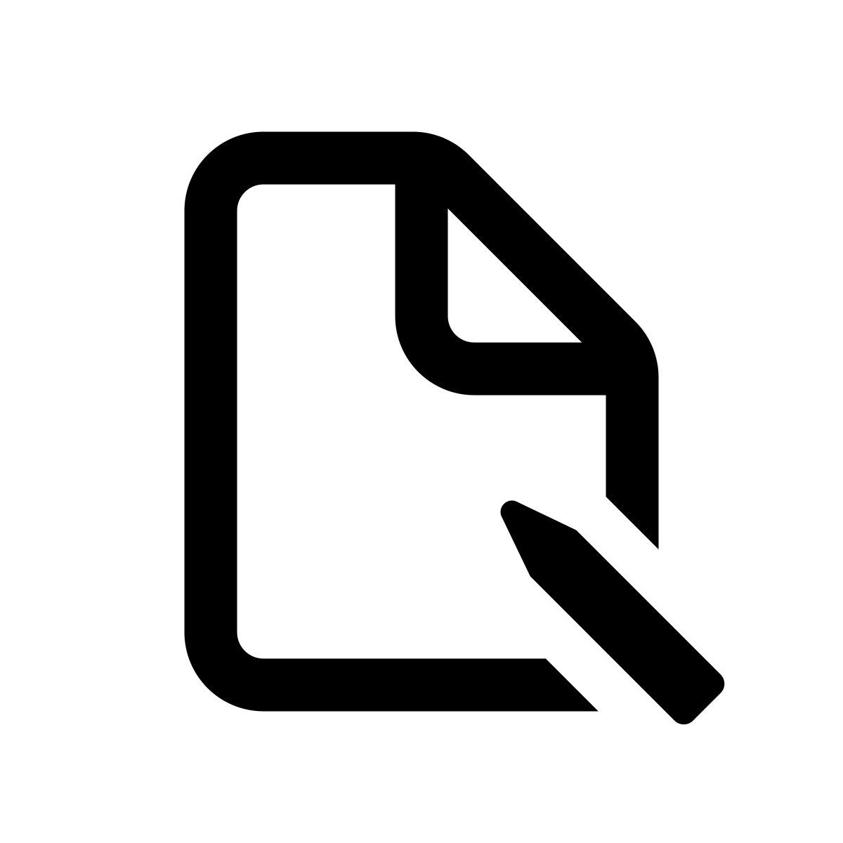 icon assinando um documento apple sf regular estilo