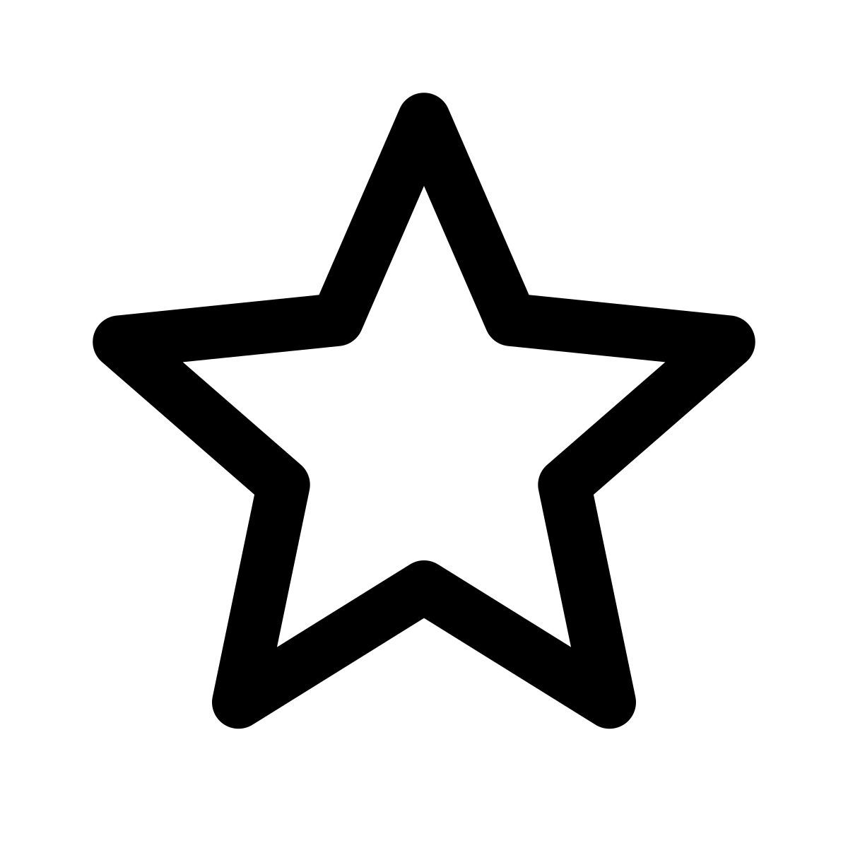 apple sf regular style star icon