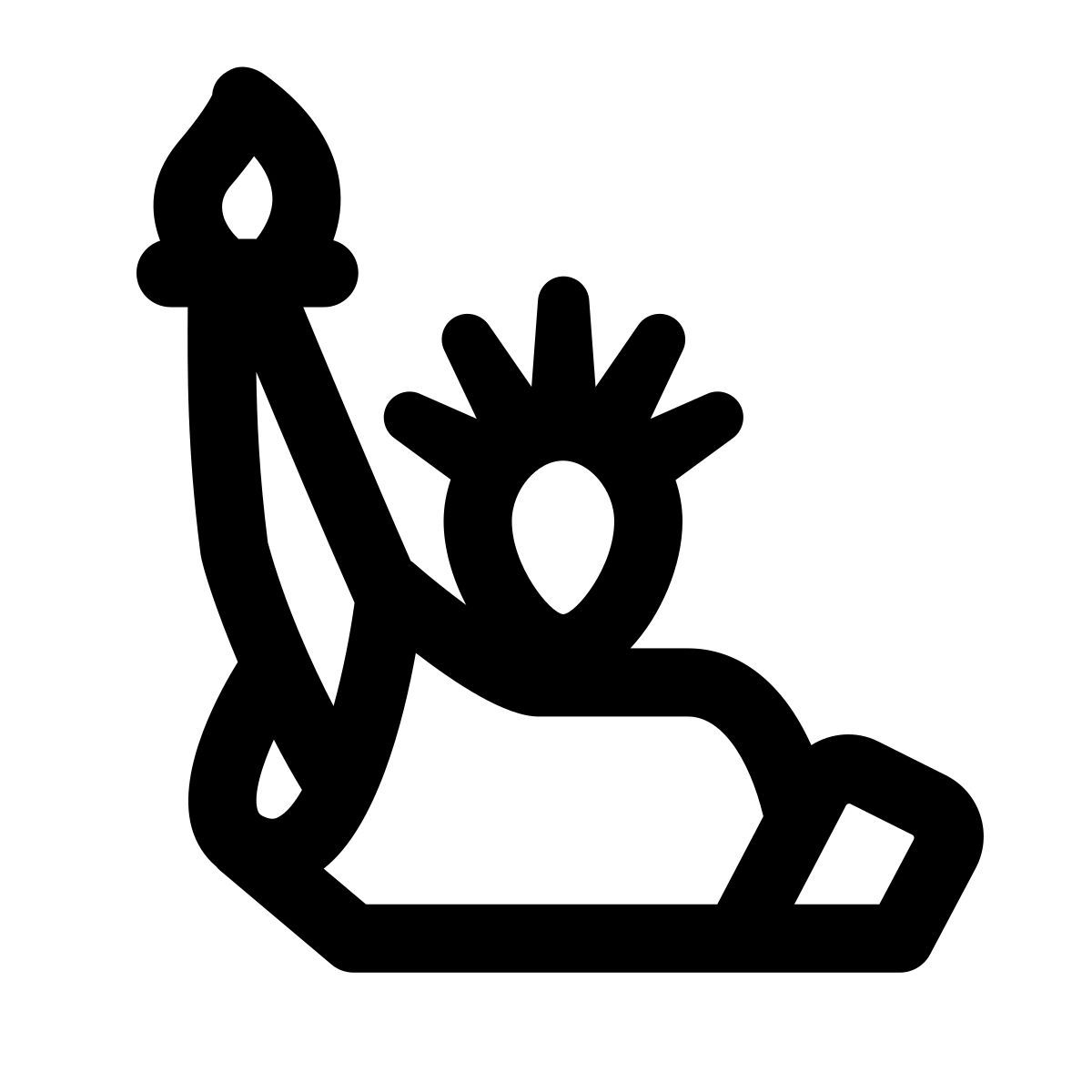 apple sf regular style statue de la liberté icon