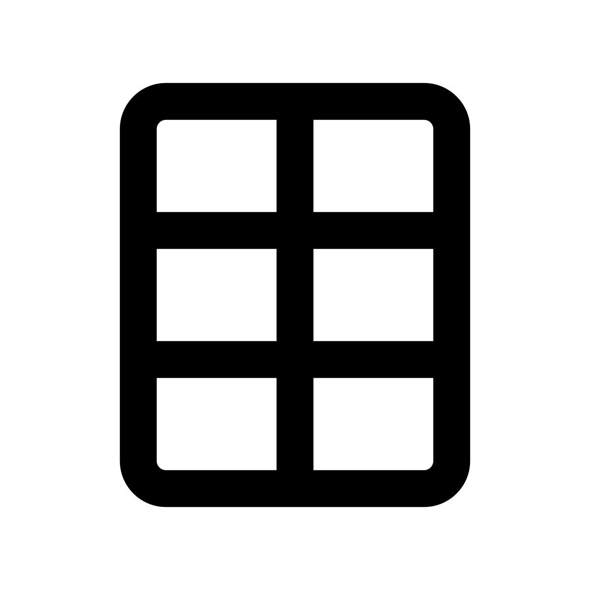 apple sf regular style table icon