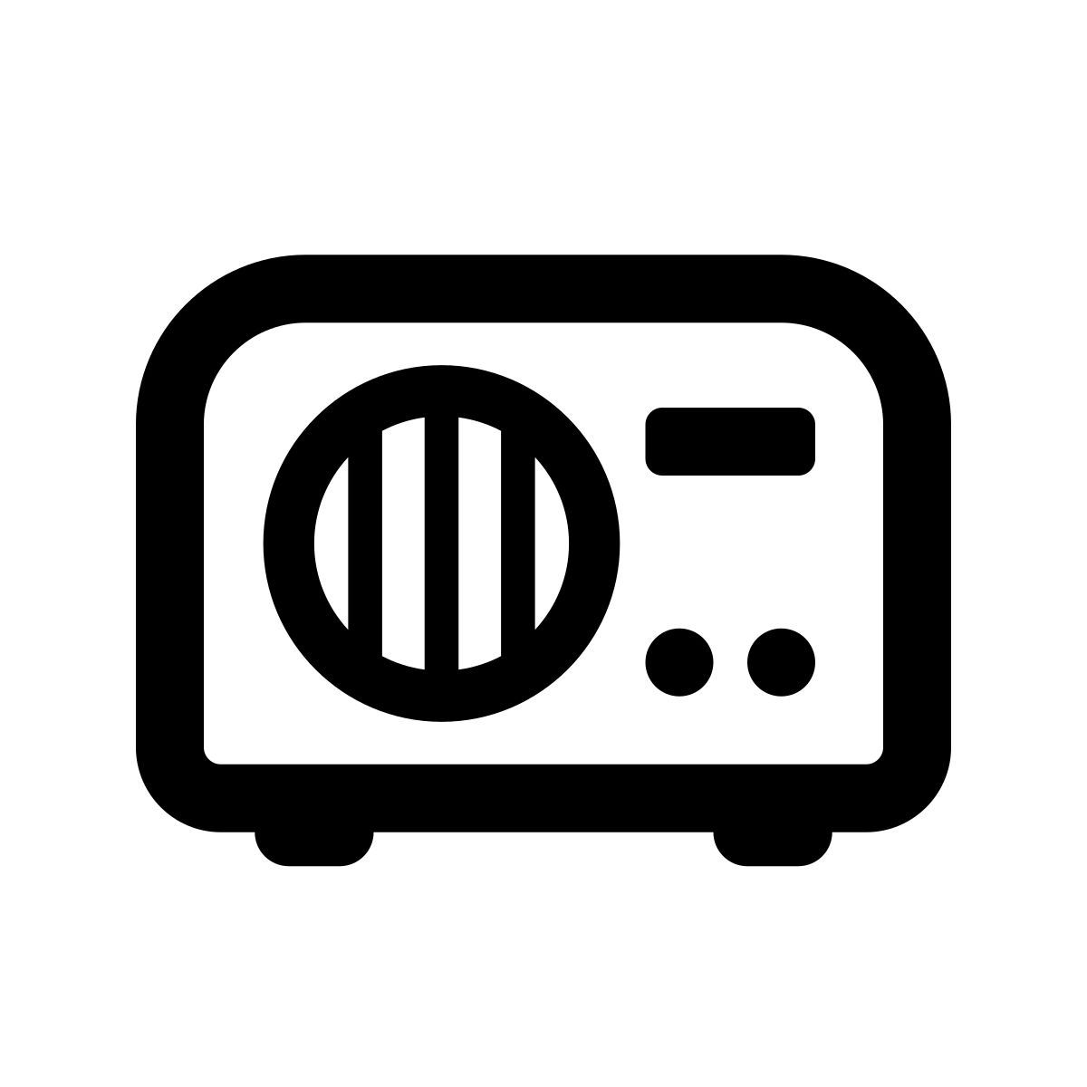 apple sf regular style radio de mesa icon