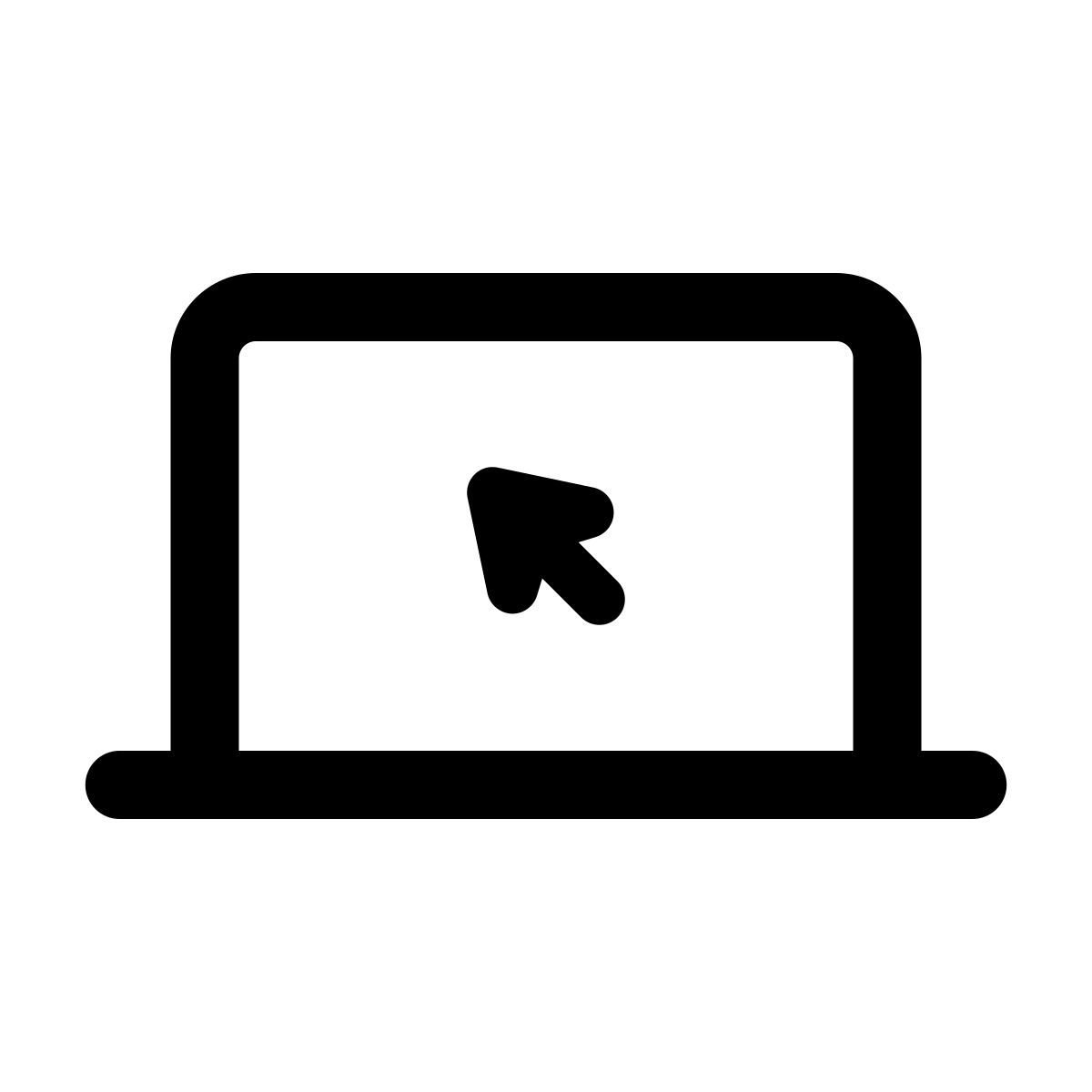 apple sf regular style 휴대용 퍼스널 컴퓨터 icon