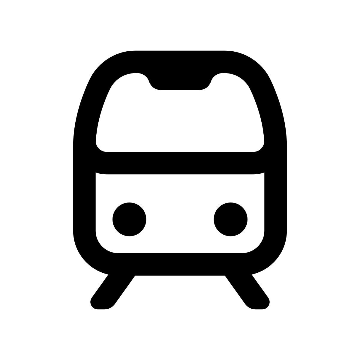 apple sf regular style train icon