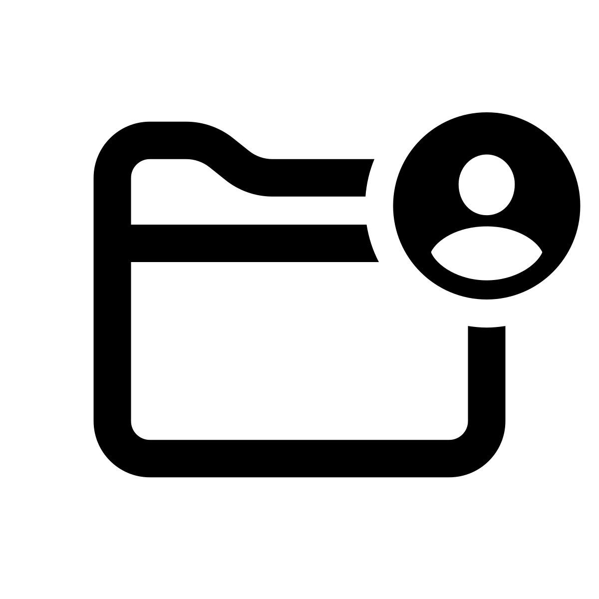 apple sf regular style 사용자 폴더 icon