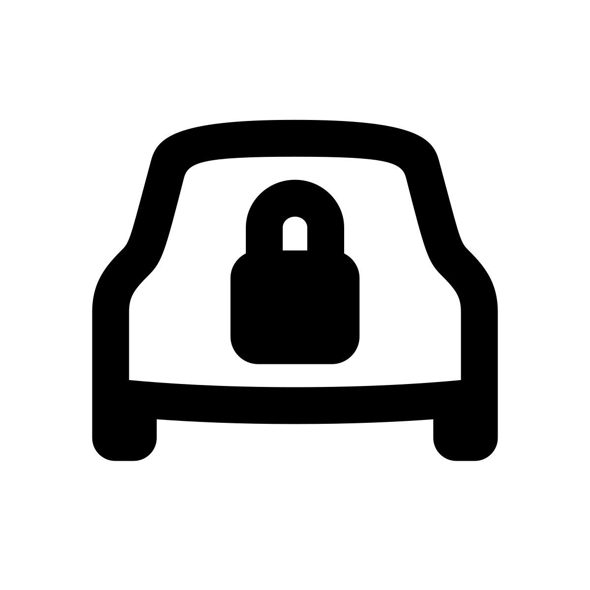 apple sf regular style segurança do veículo icon