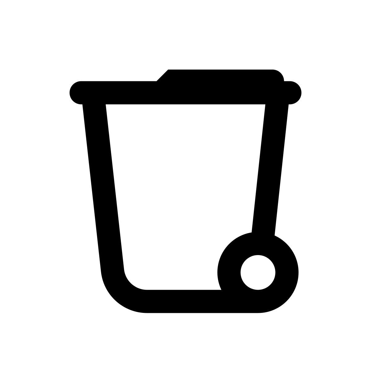 apple sf regular style abfall icon