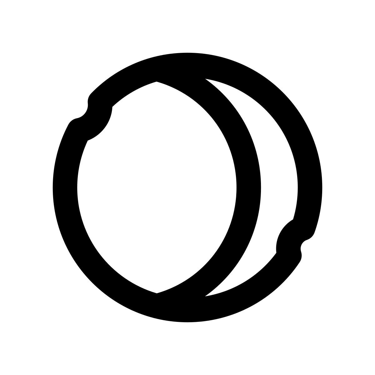 apple sf regular style crescent icon