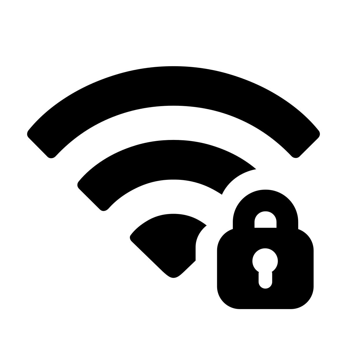 apple sf regular style wifi 锁 icon