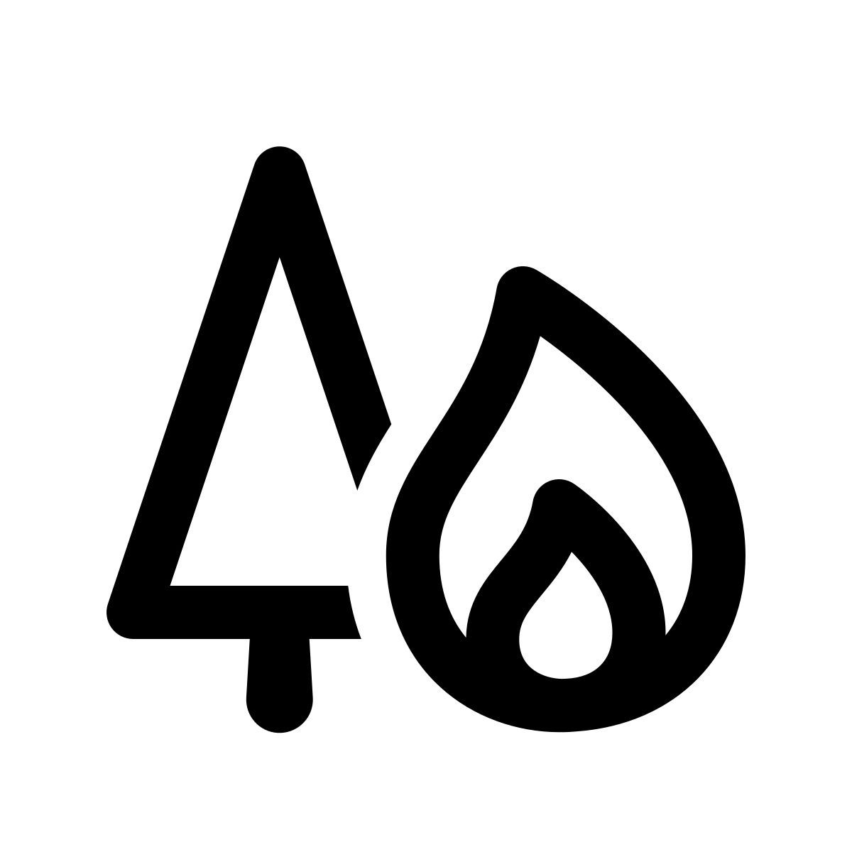 apple sf regular style incendio forestal icon