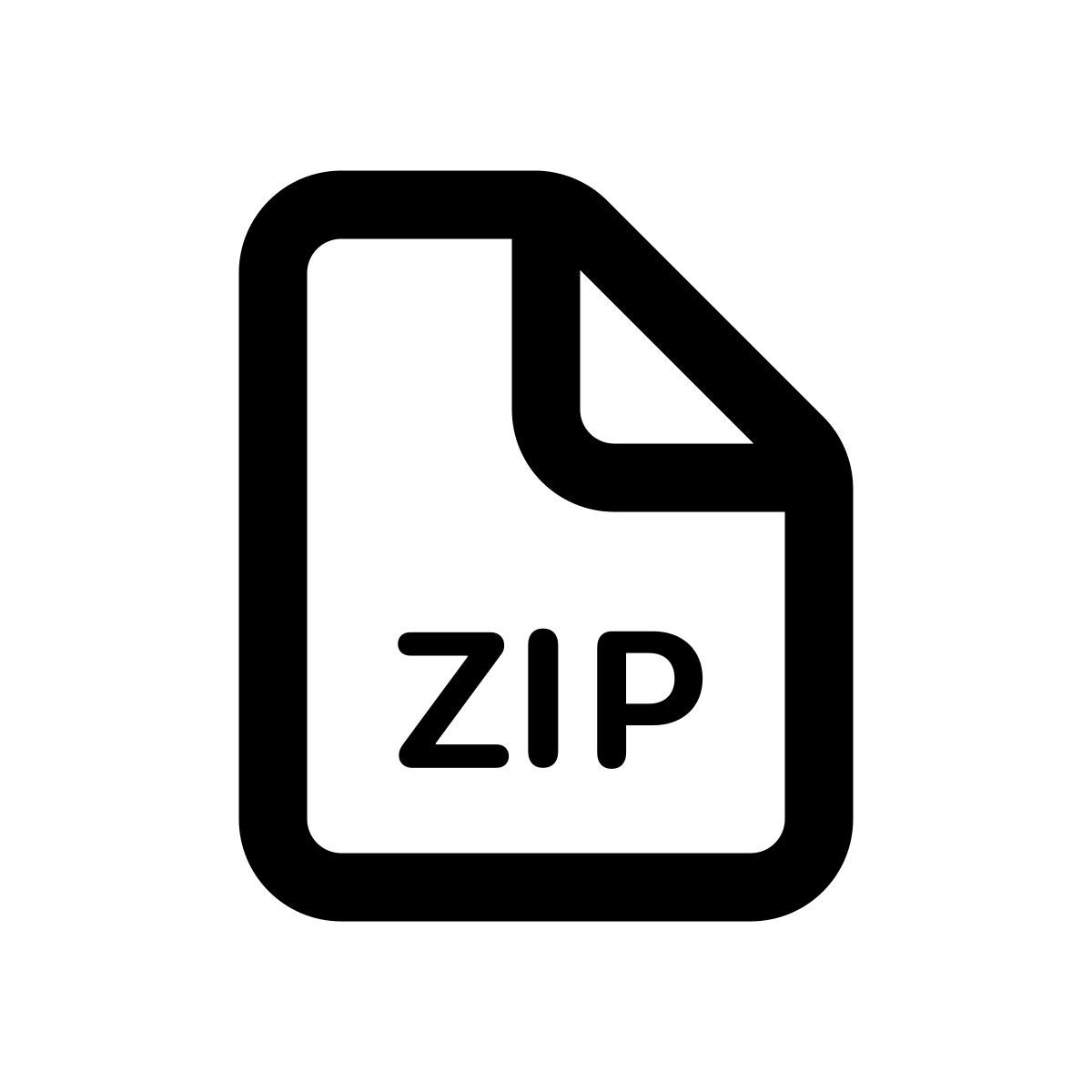 apple sf regular style zip icon