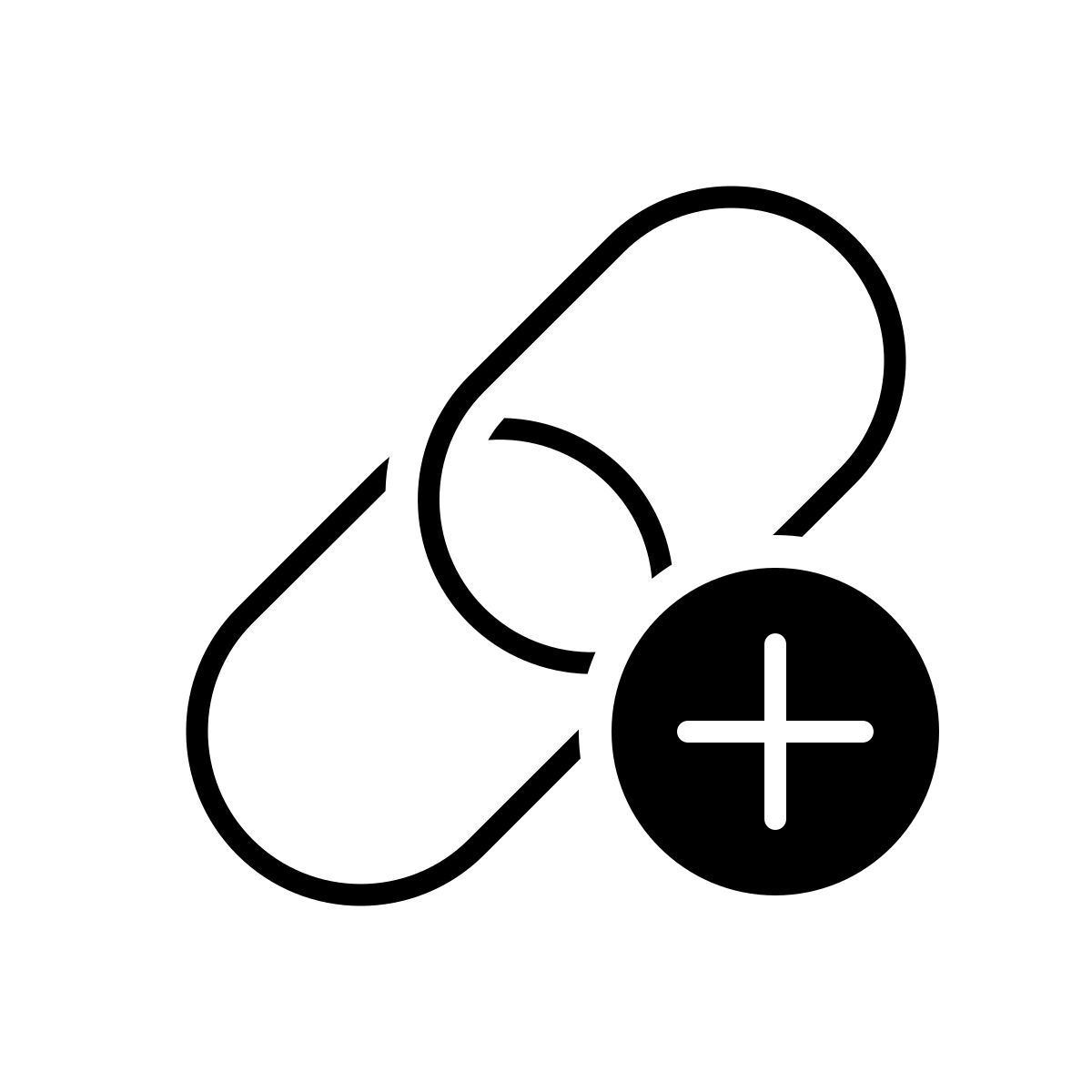 apple sf ultralight filled style add link icon