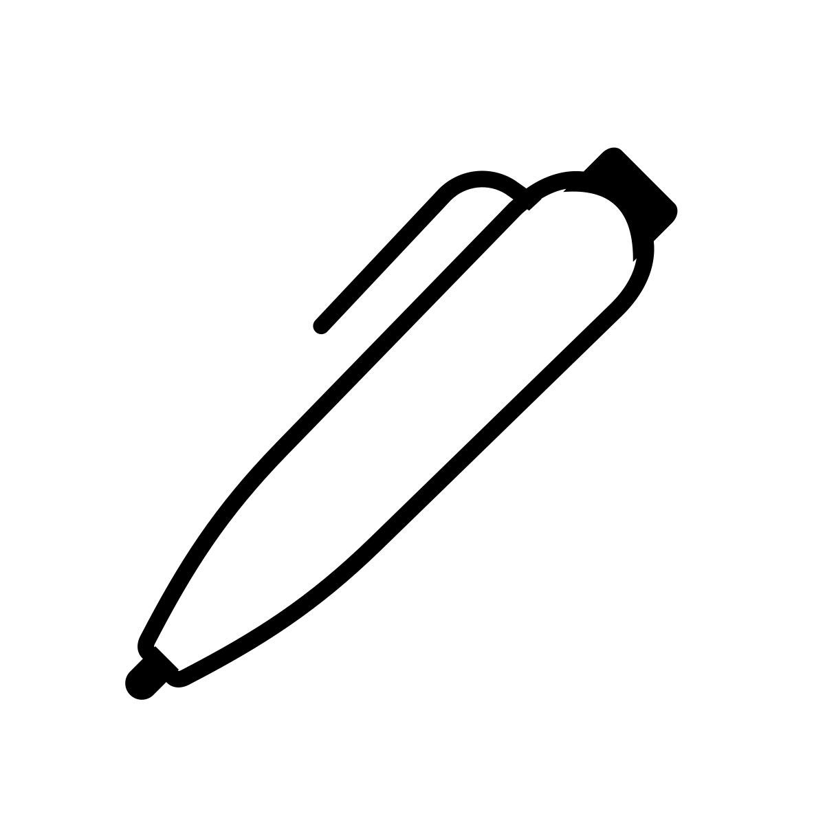 apple sf ultralight filled style 볼 포인트 펜 icon