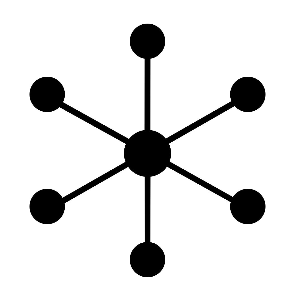 apple sf ultralight filled style centralized network icon