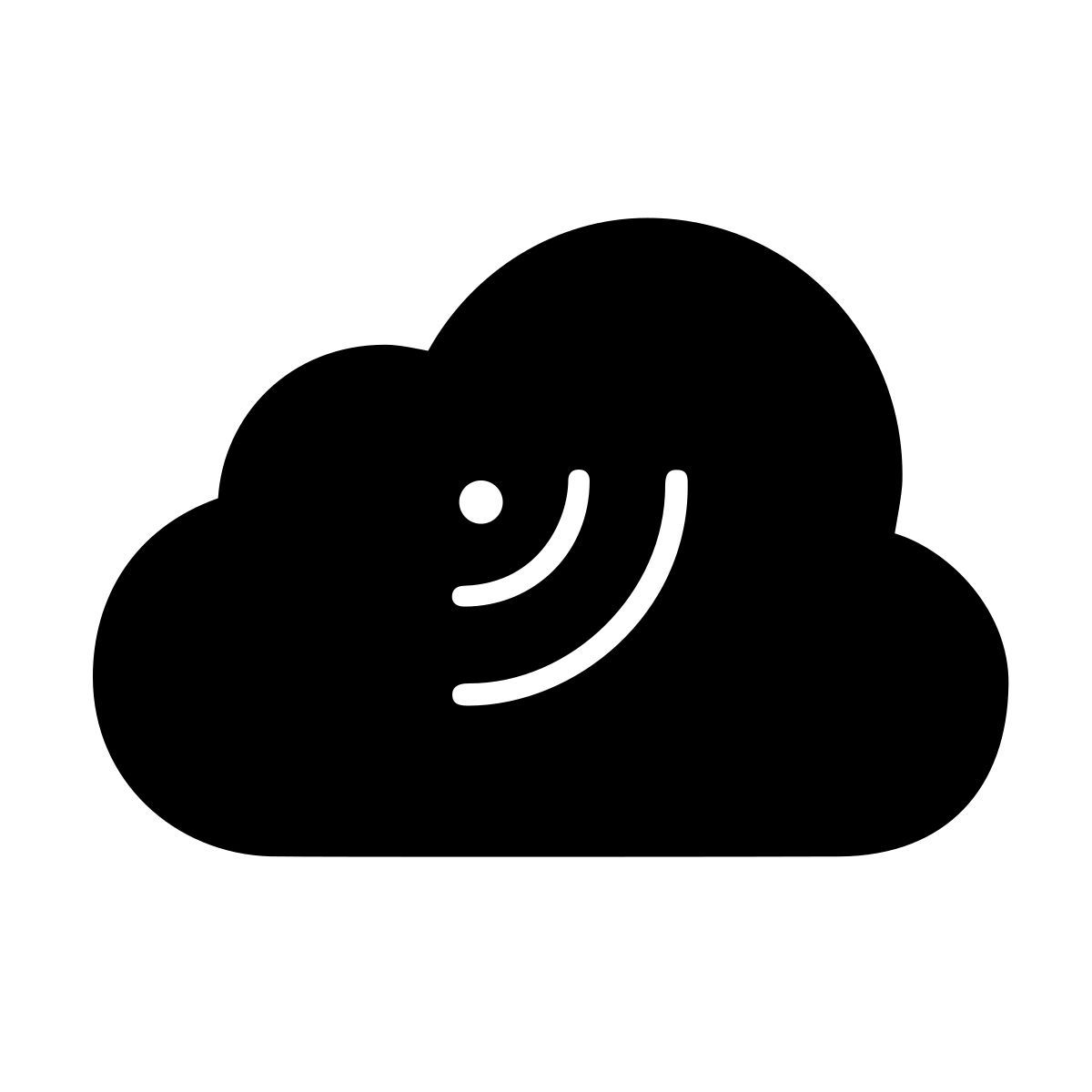 apple sf ultralight filled style cloud übertragung icon