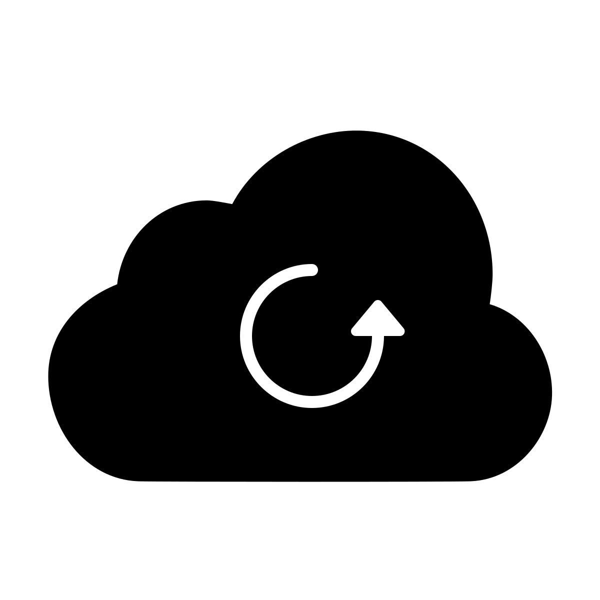 apple sf ultralight filled style 云刷新 icon