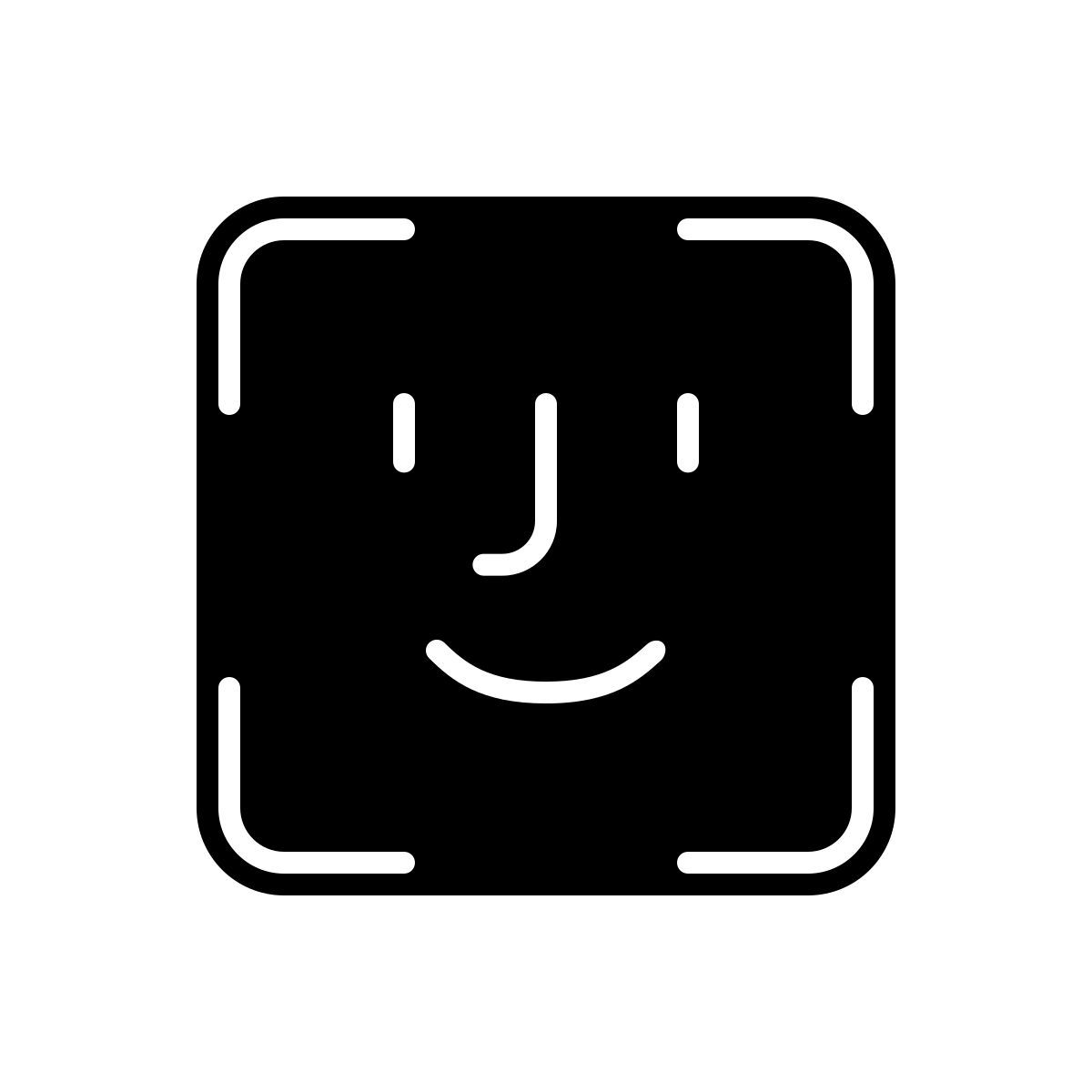 apple sf ultralight filled style reconnaissance faciale icon