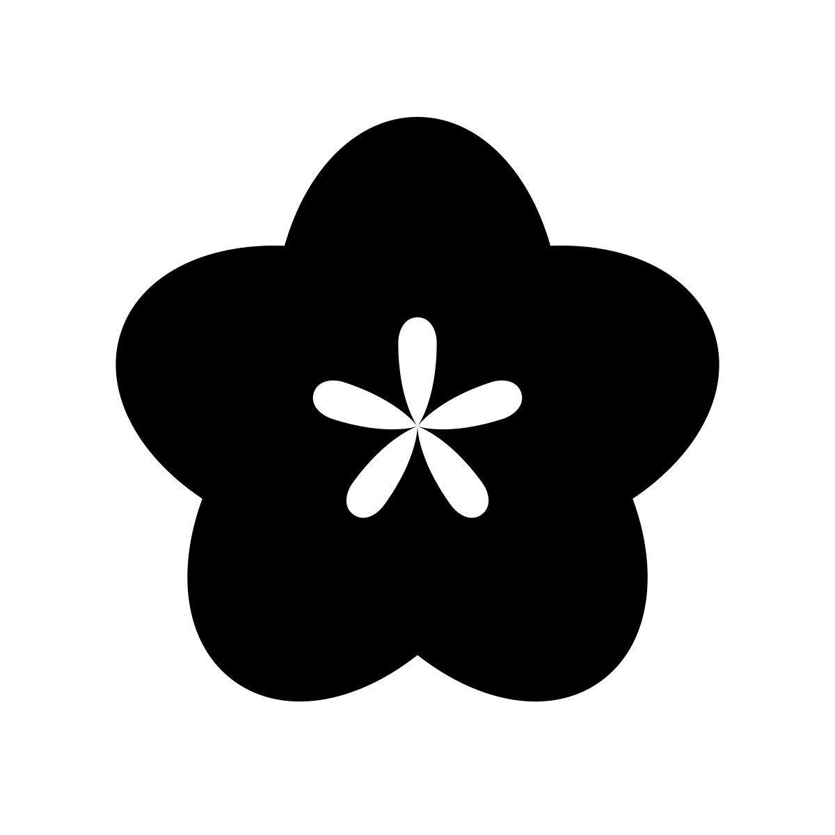 apple sf ultralight filled style 꽃 icon