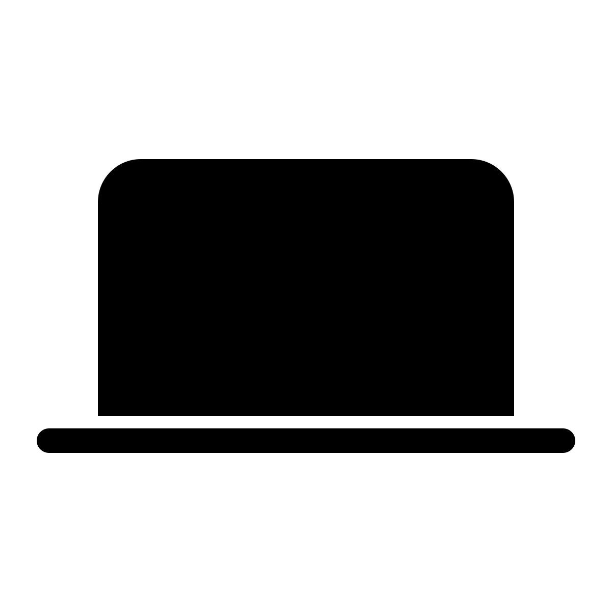 apple sf ultralight filled style 笔记本电脑 icon