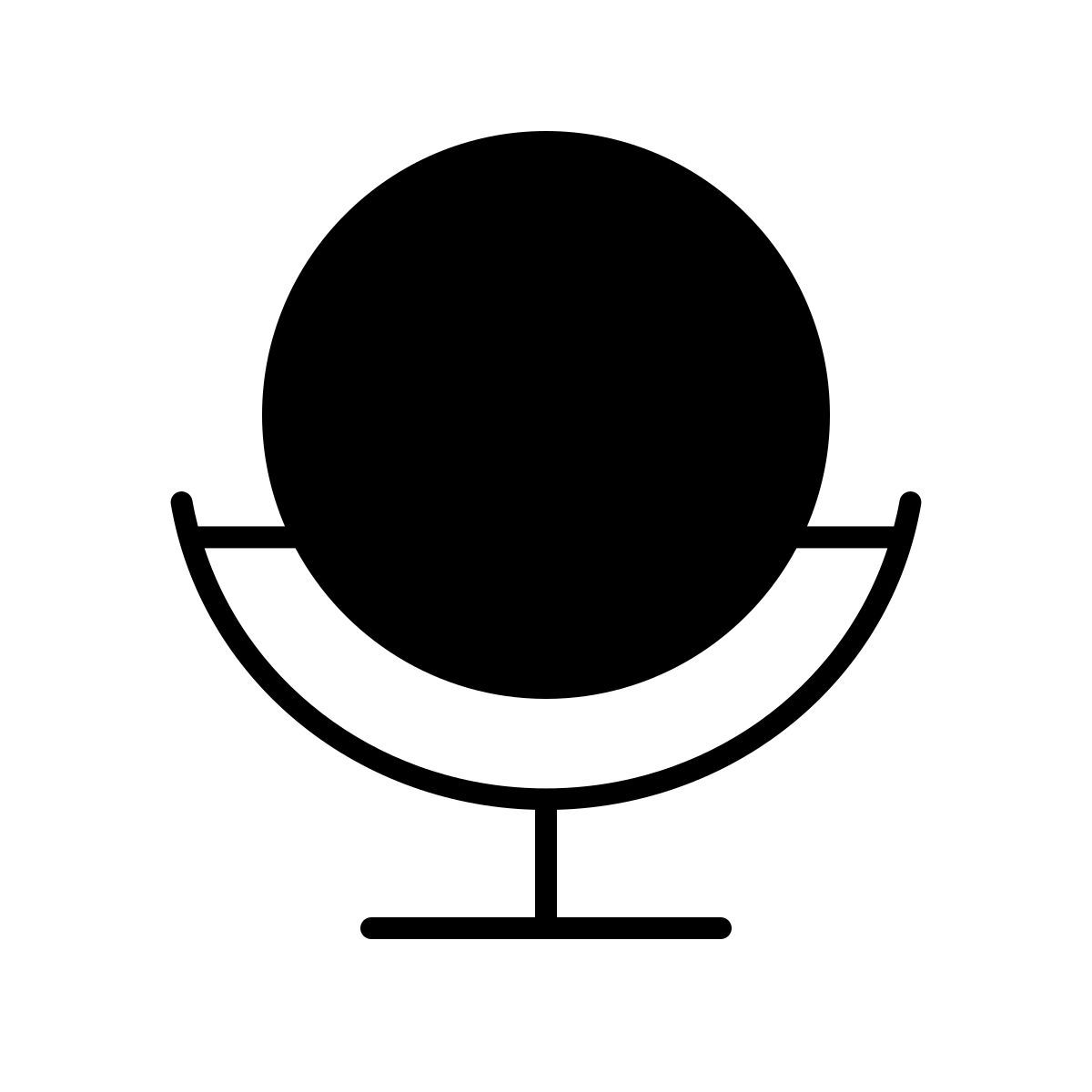 apple sf ultralight filled style mirror icon