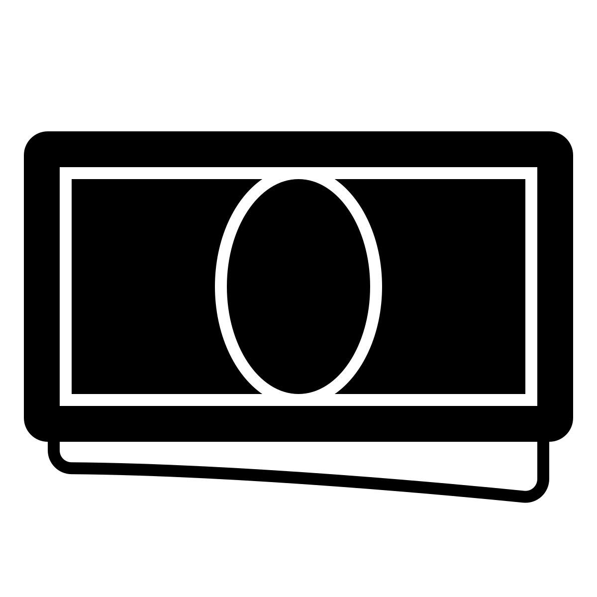 apple sf ultralight filled style cash icon