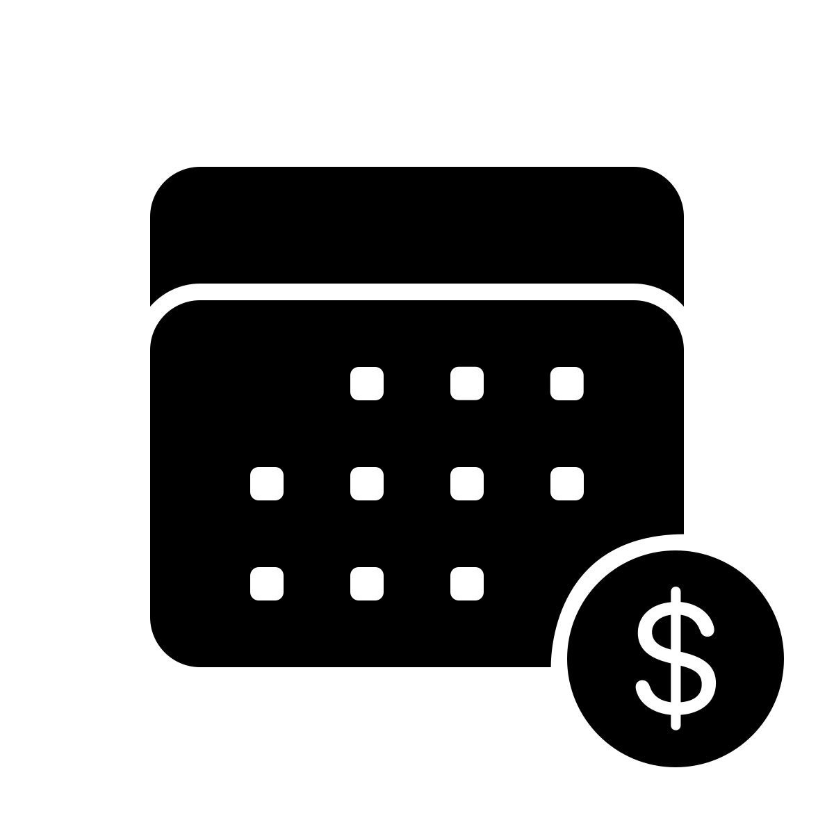 apple sf ultralight filled style 지불 날짜 icon