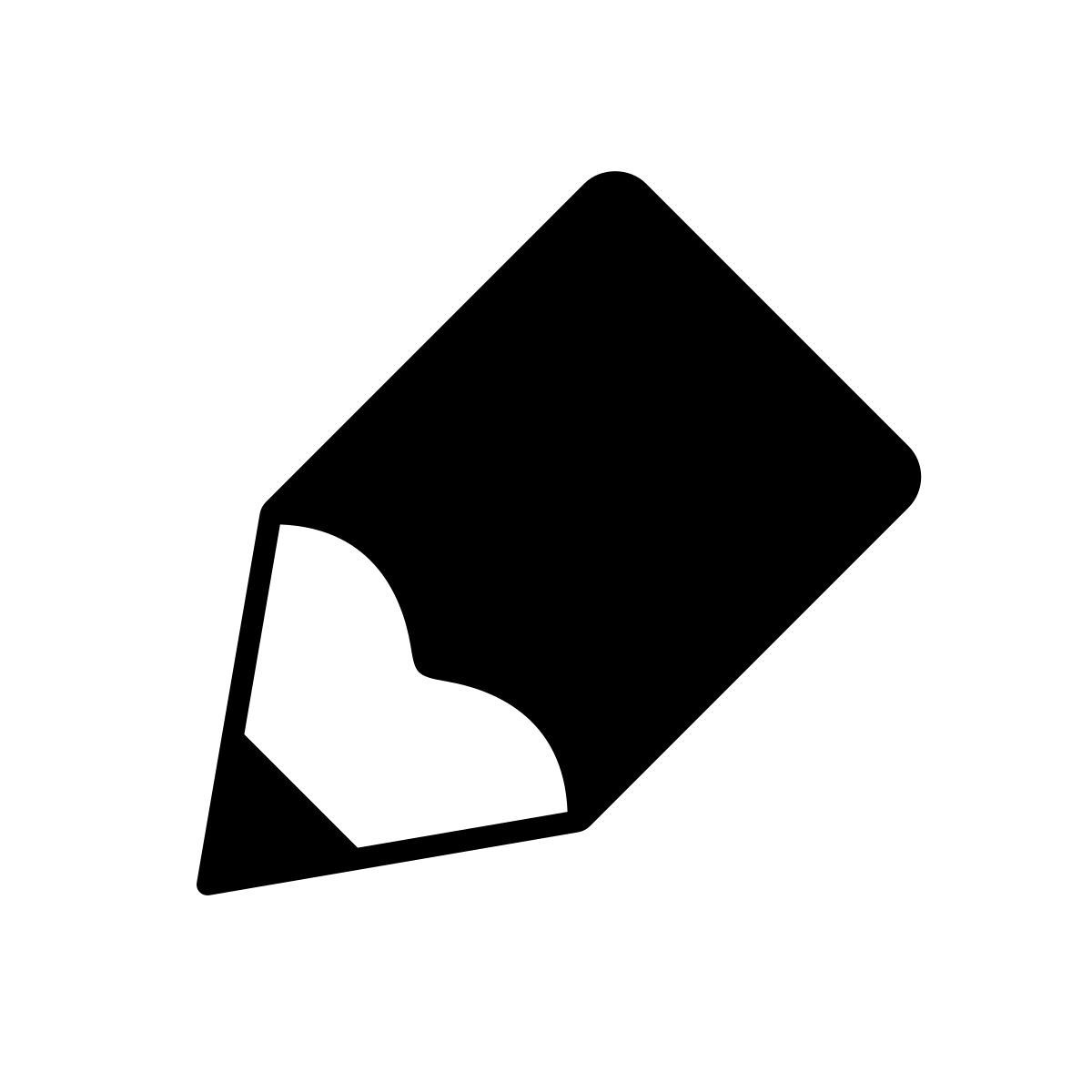 apple sf ultralight filled style punta de lápiz icon