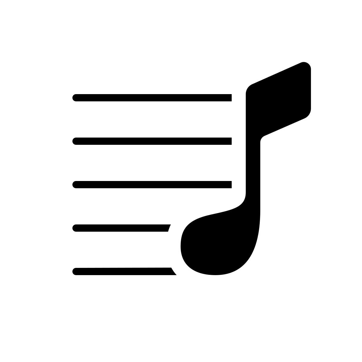 apple sf ultralight filled style wiedergabeliste icon