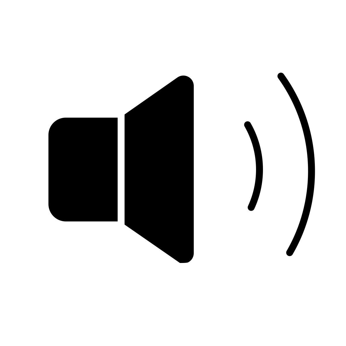 apple sf ultralight filled style 스피커 icon