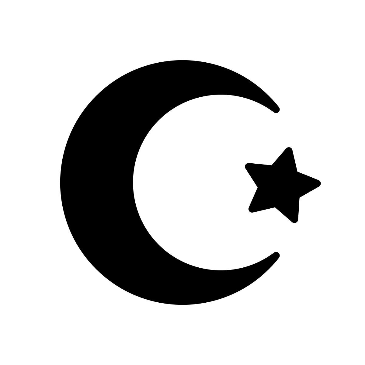 apple sf ultralight filled style 스타 초승달 icon