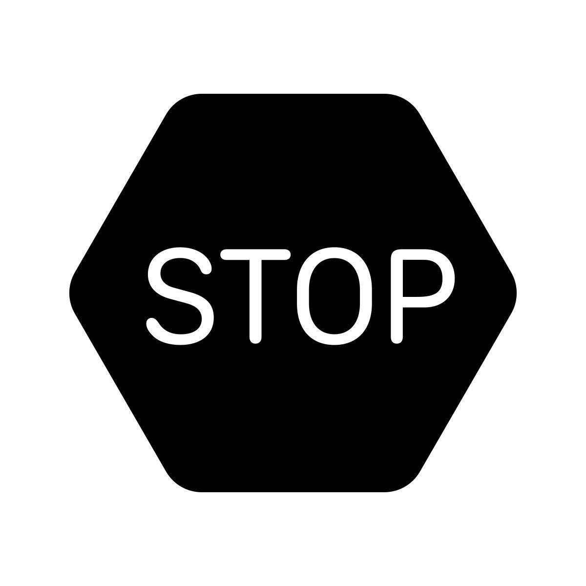 apple sf ultralight filled style 停止标志 icon