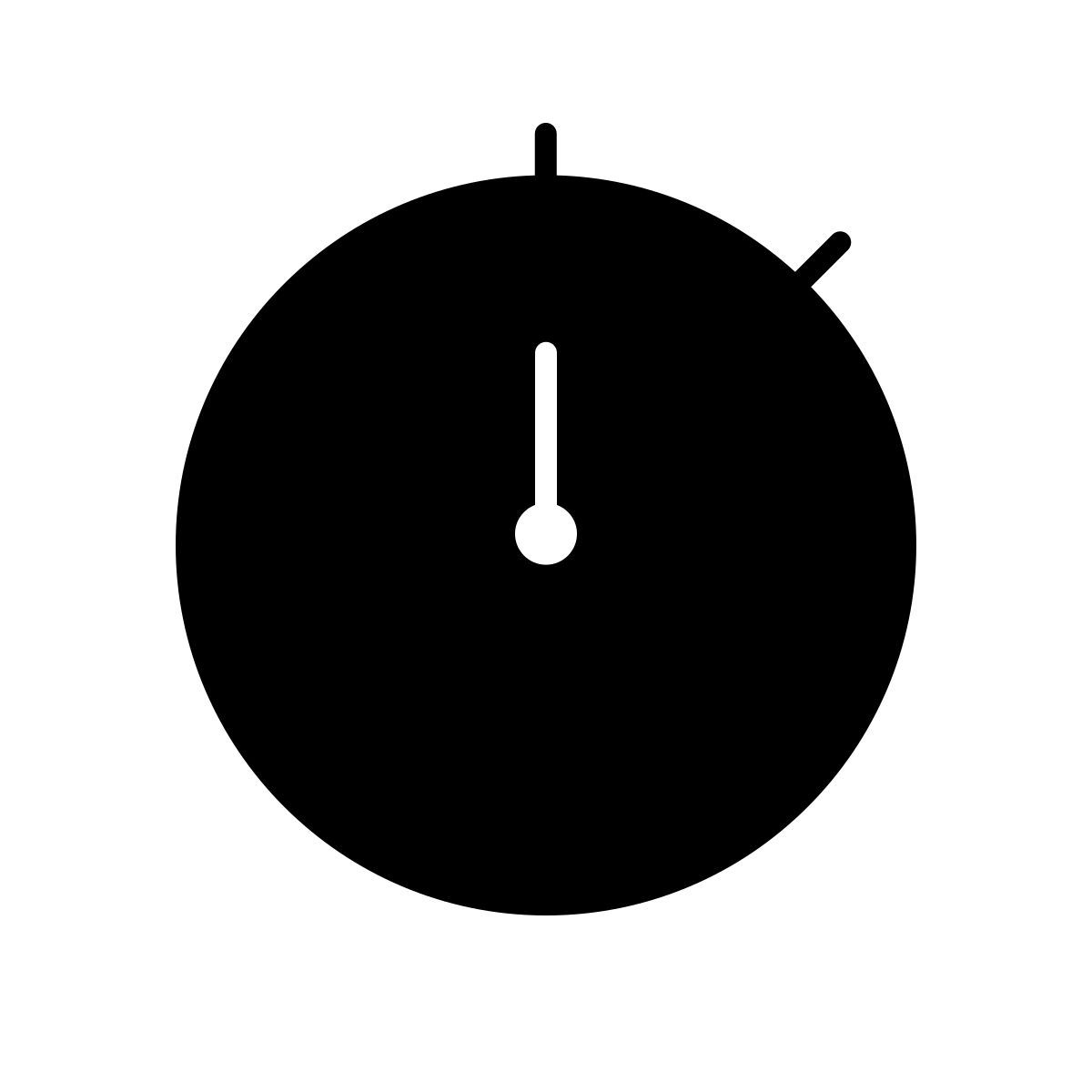 apple sf ultralight filled style stoppuhr icon