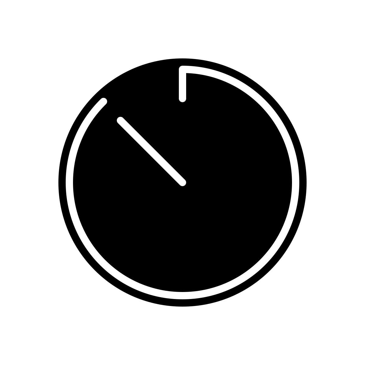 apple sf ultralight filled style 计时器 icon