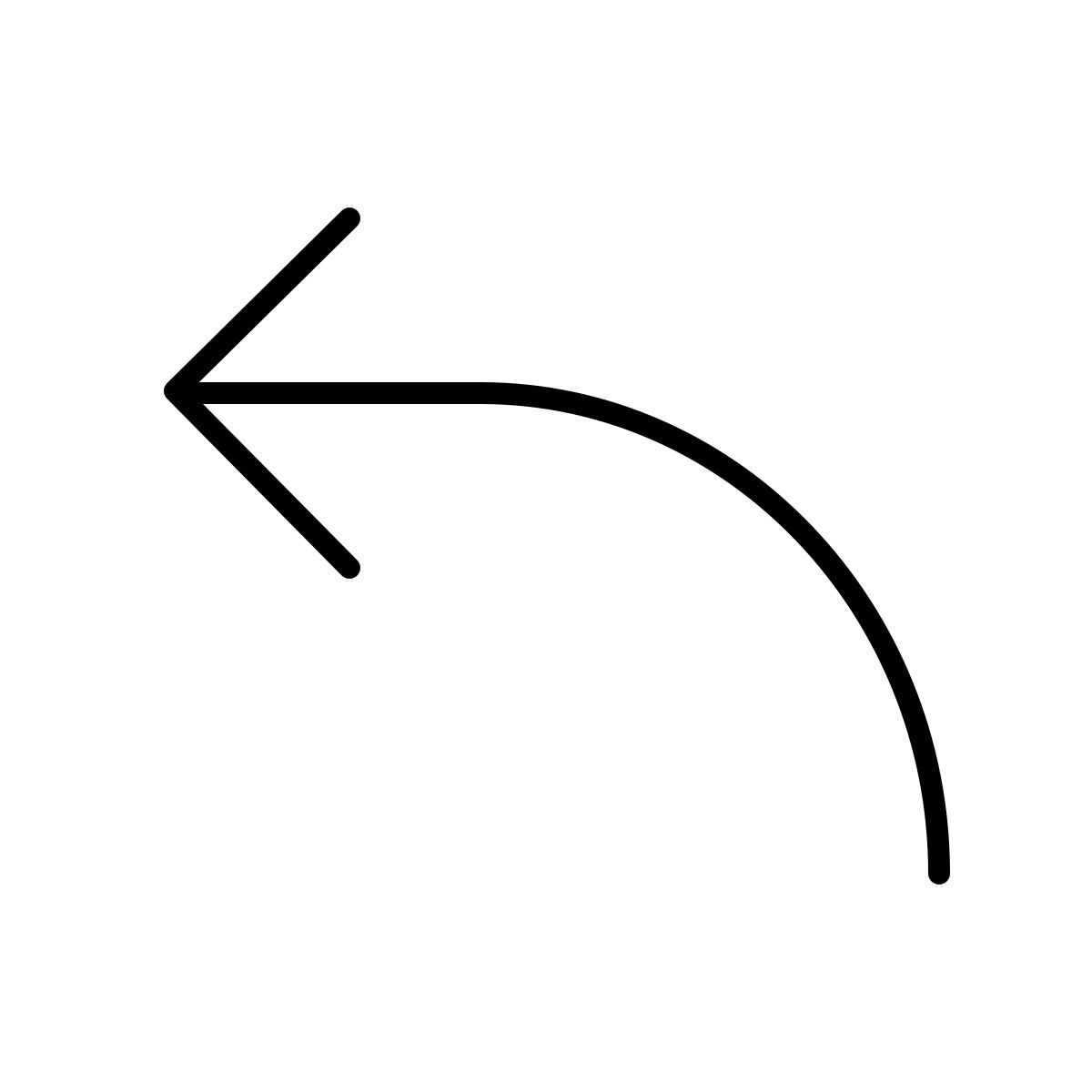 apple sf ultralight filled style 撤销 icon