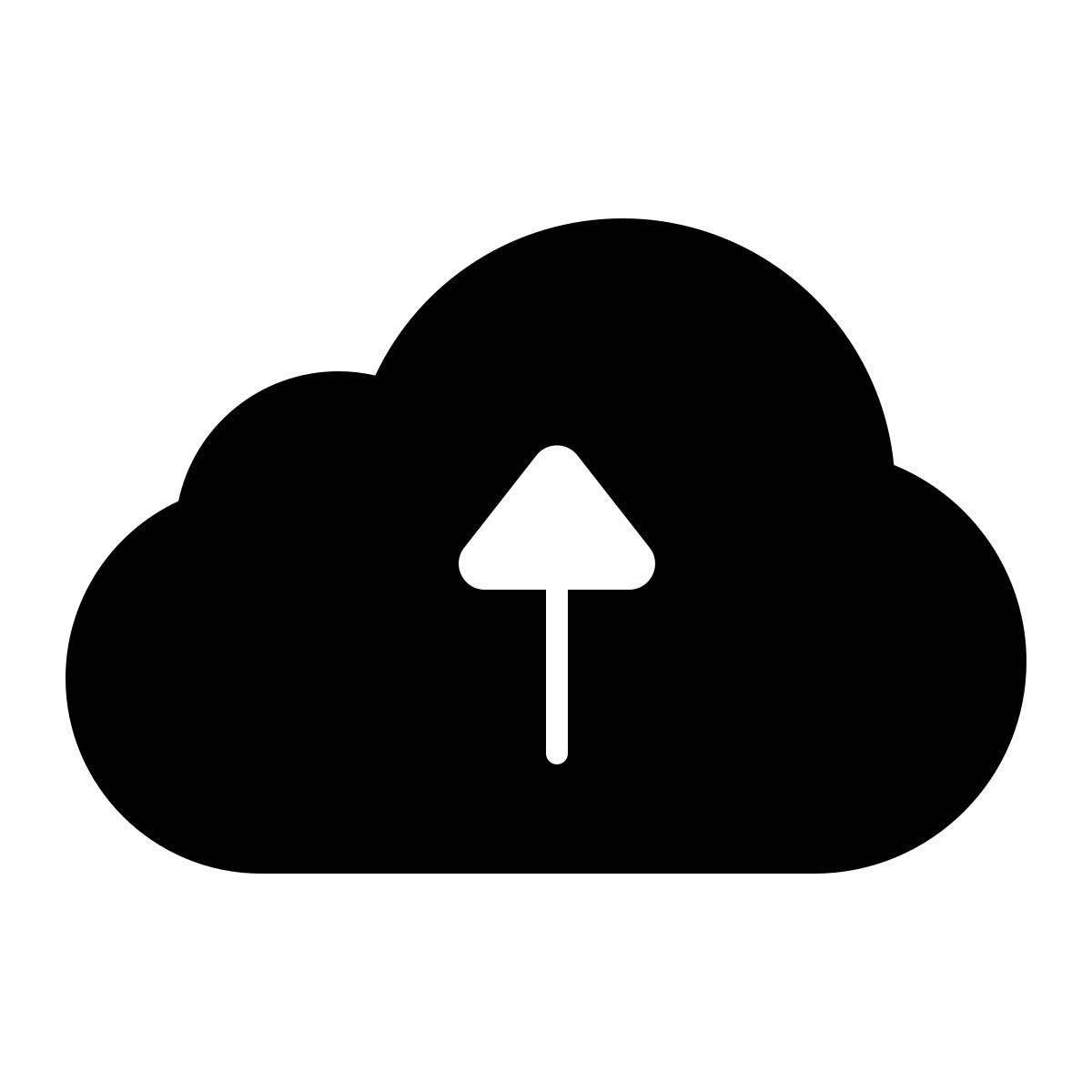 apple sf ultralight filled style 클라우드에 업로드 icon