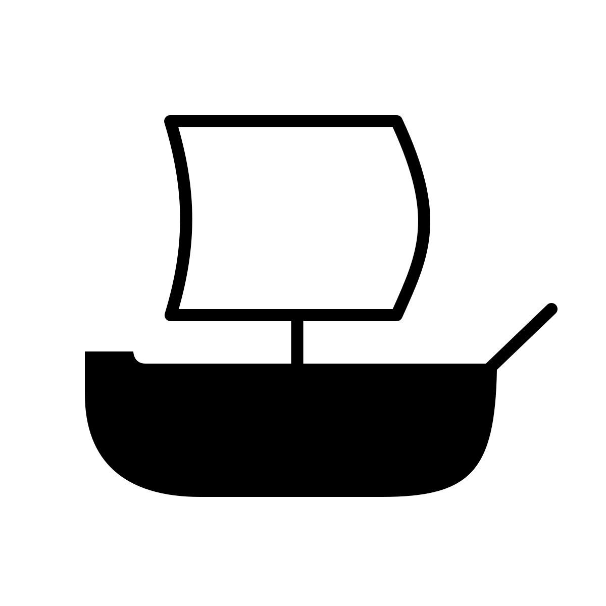 apple sf ultralight filled style 바이킹 선박 icon