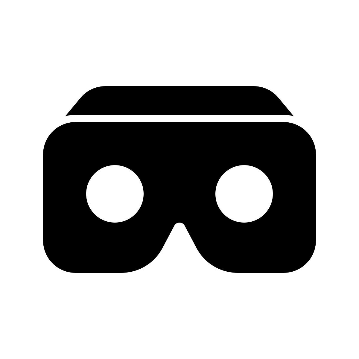 apple sf ultralight filled style realidad virtual icon