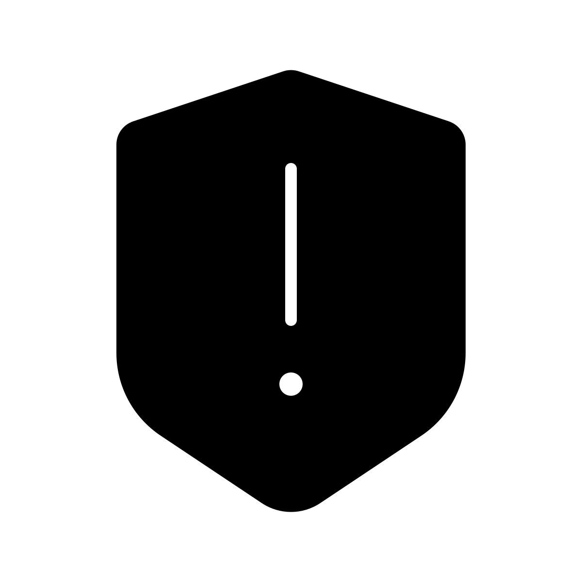 apple sf ultralight filled style avertissement bouclier icon