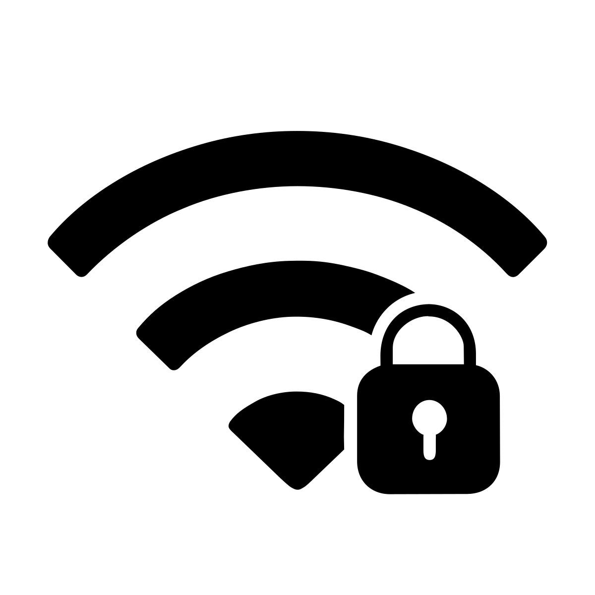apple sf ultralight filled style wi fi lock icon