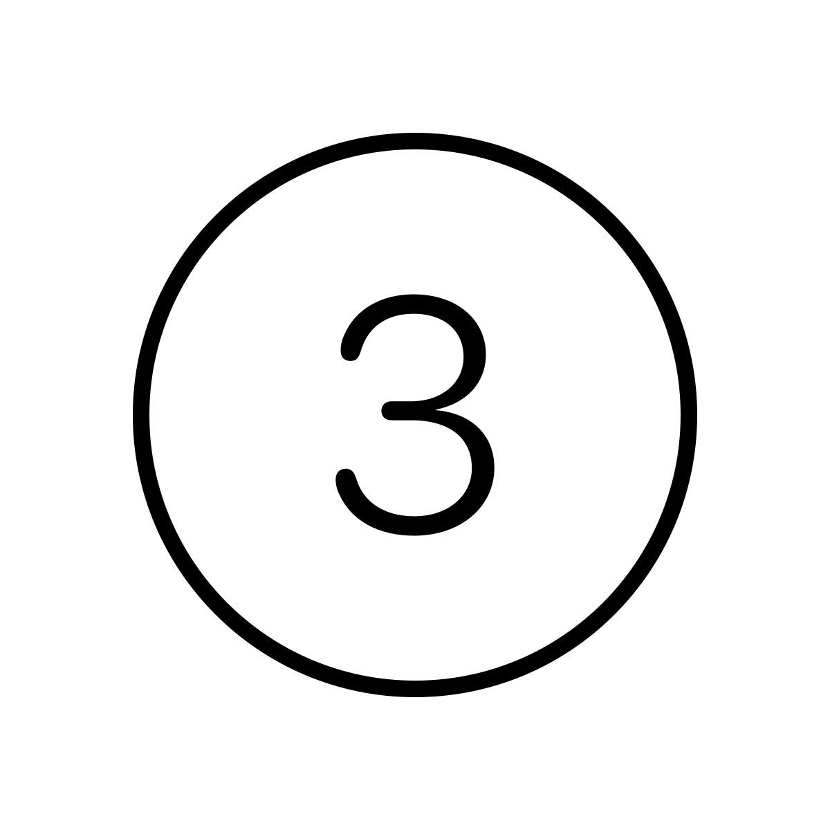 apple sf ultralight style 3 en círculo icon