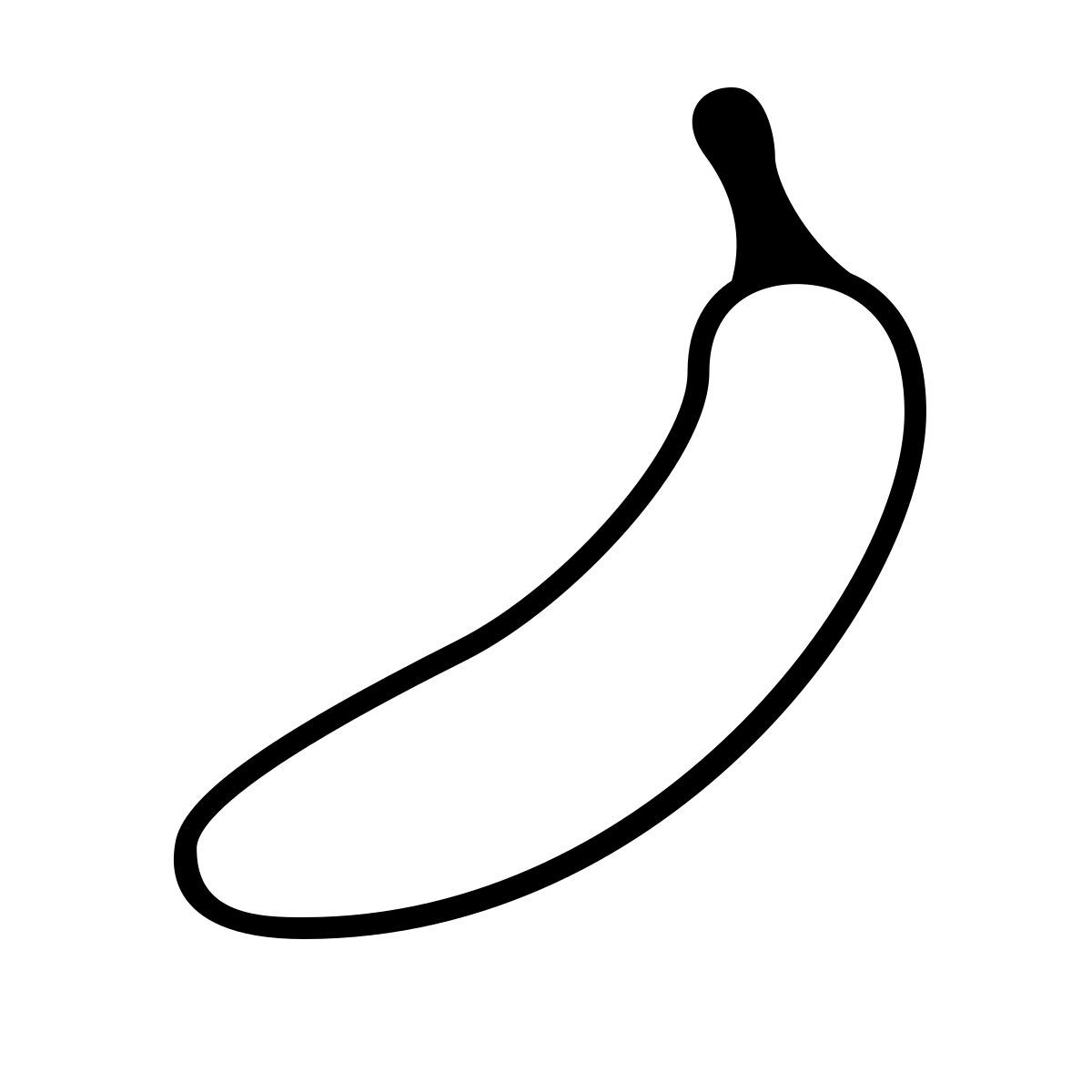 apple sf ultralight style plátano icon