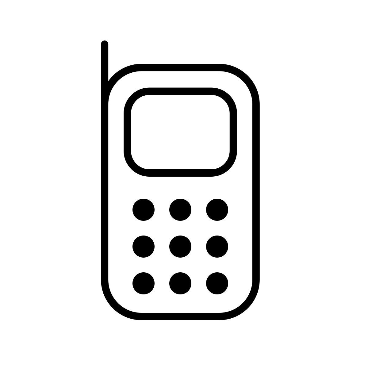 apple sf ultralight style téléphone portable icon