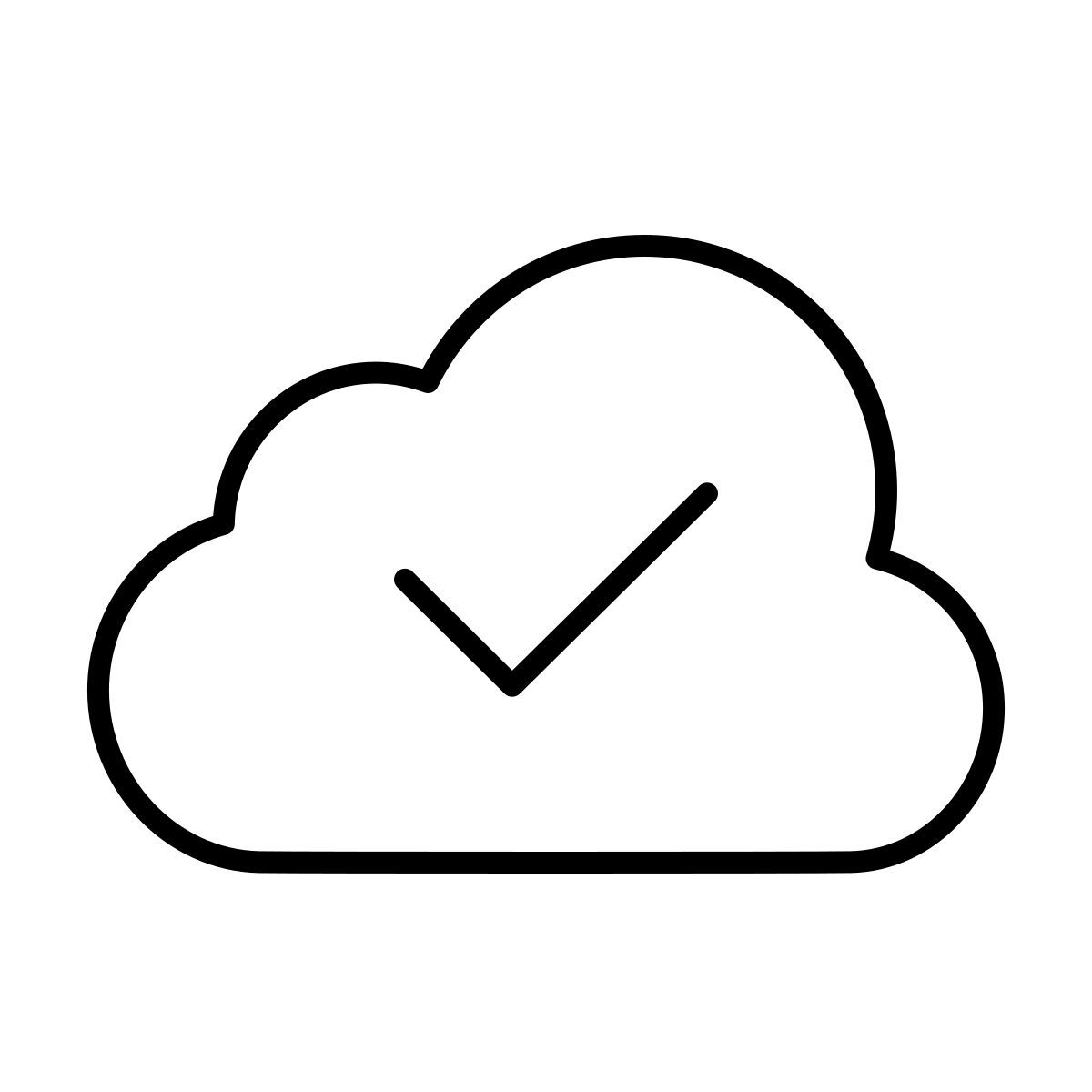 apple sf ultralight style 클라우드 검사 icon