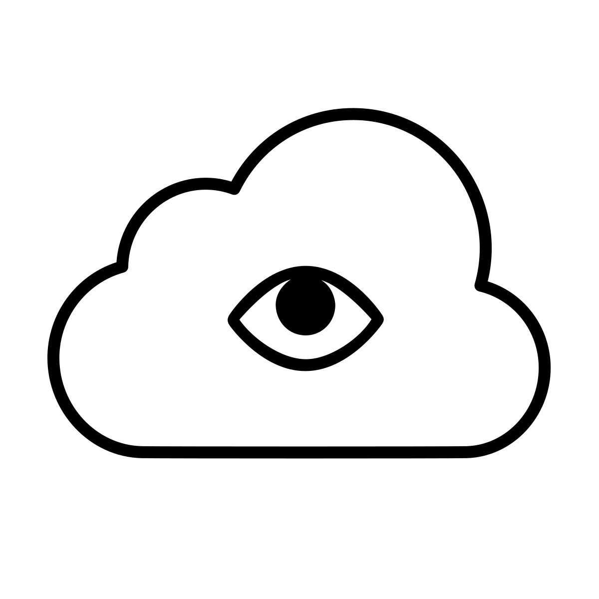 apple sf ultralight style privacy sulla cloud icon