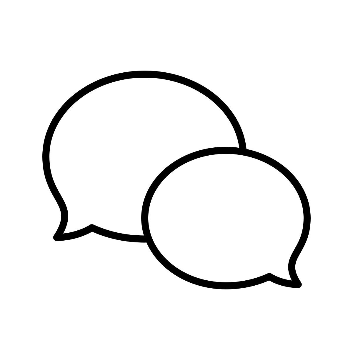 icono comunicación apple sf ultralight estilo