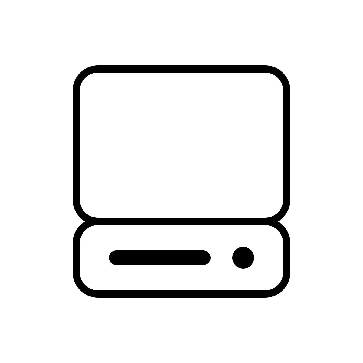 apple sf ultralight style old computer icon