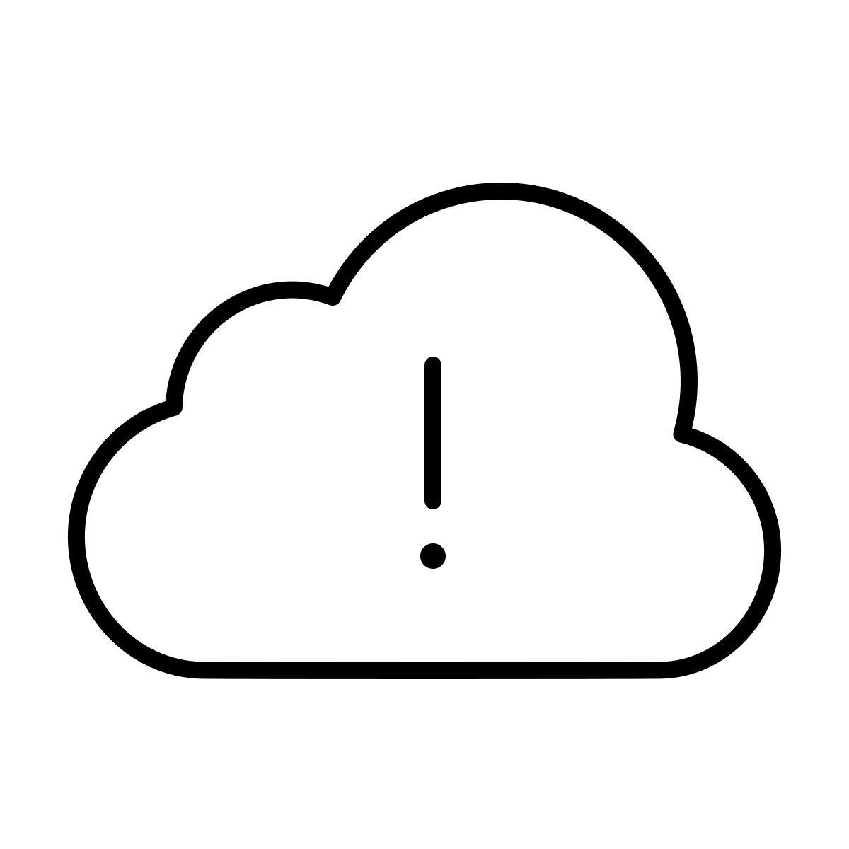 apple sf ultralight style 错误的云 icon